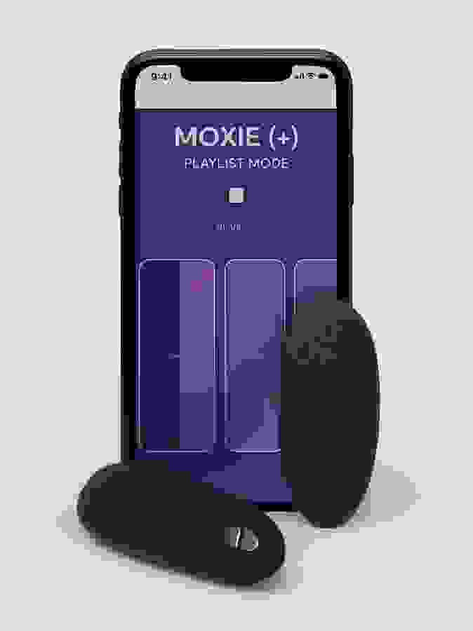 We-Vibe Moxie + App and Remote Controlled Wearable Clitoral Panty Vibrator, Black, hi-res